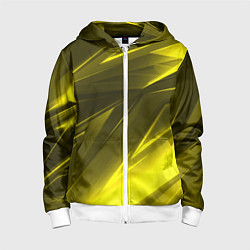 Детская толстовка на молнии Gold stripes abstraction