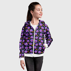 Толстовка на молнии детская Красный взгляд, цвет: 3D-белый — фото 2