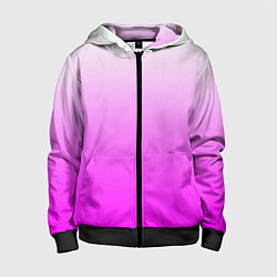 Детская толстовка на молнии Gradient color pink