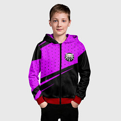 Толстовка на молнии детская The Witcher geometry, цвет: 3D-красный — фото 2