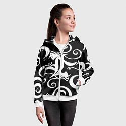 Толстовка на молнии детская Death Note japan anime, цвет: 3D-белый — фото 2