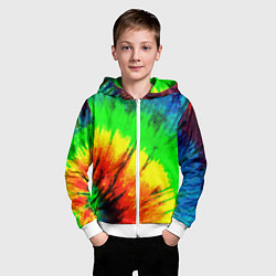 Толстовка на молнии детская Краски ти дай, цвет: 3D-белый — фото 2