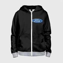 Детская толстовка на молнии FORD logo auto