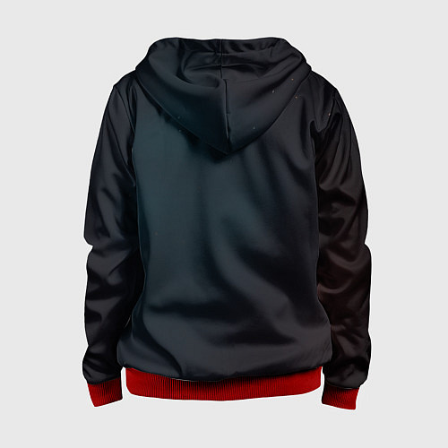 Детская толстовка на молнии Железный Человек - Доктор Дум / 3D-Красный – фото 2