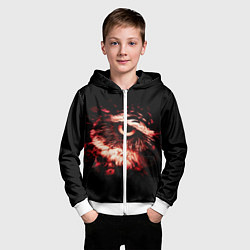 Толстовка на молнии детская Совух, цвет: 3D-белый — фото 2