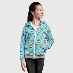 Толстовка на молнии детская Винни Пух, цвет: 3D-меланж — фото 2