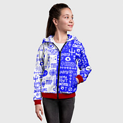 Толстовка на молнии детская Twenty one pilots лого, цвет: 3D-красный — фото 2