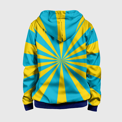 Детская толстовка на молнии Военно-воздушные силы / 3D-Синий – фото 2