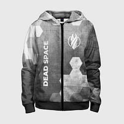 Толстовка на молнии детская Dead Space - grey gradient вертикально, цвет: 3D-черный