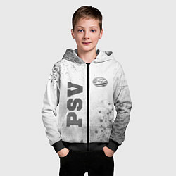 Толстовка на молнии детская PSV - white gradient вертикально, цвет: 3D-черный — фото 2