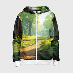 Детская толстовка на молнии Fabulous forest