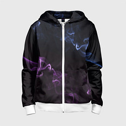 Детская толстовка на молнии Color black blue pink