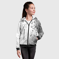 Толстовка на молнии детская Lamborghini - white gradient по-вертикали, цвет: 3D-черный — фото 2