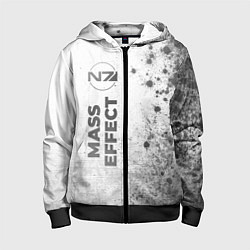 Детская толстовка на молнии Mass Effect - white gradient по-вертикали