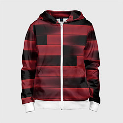 Детская толстовка на молнии Color red square