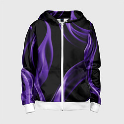 Детская толстовка на молнии Purple abstraction