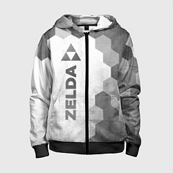 Детская толстовка на молнии Zelda - white gradient по-вертикали