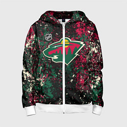 Детская толстовка на молнии Minnesota Wild NHL black