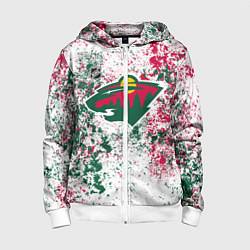 Детская толстовка на молнии Minnesota Wild NHL white