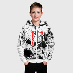 Толстовка на молнии детская Monster energy краски, цвет: 3D-белый — фото 2