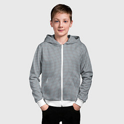 Толстовка на молнии детская Текстура на серебристо-сером, цвет: 3D-белый — фото 2