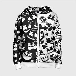 Детская толстовка на молнии Doom x Marshmello pattern