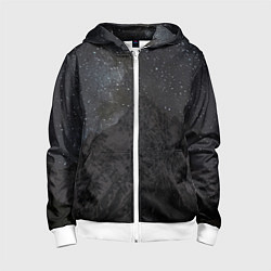 Толстовка на молнии детская Тихтенген звёздны, цвет: 3D-белый