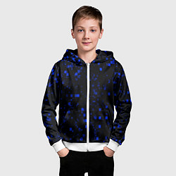 Толстовка на молнии детская Color blue khaki, цвет: 3D-белый — фото 2