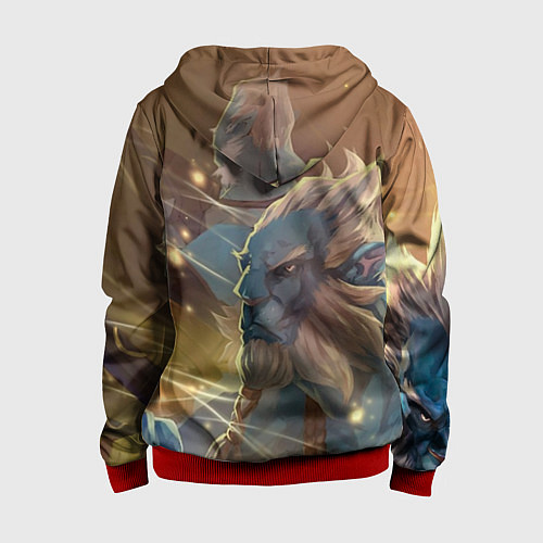 Детская толстовка на молнии Phantom Lancer / 3D-Красный – фото 2