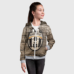Толстовка на молнии детская Juventus, цвет: 3D-меланж — фото 2