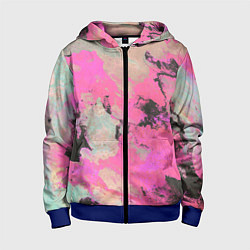 Толстовка на молнии детская Краска, цвет: 3D-синий