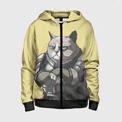 Детская толстовка на молнии Кот