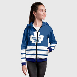 Толстовка на молнии детская Toronto Maple Leafs, цвет: 3D-синий — фото 2
