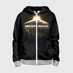 Толстовка на молнии детская Nickelback: No fixed address, цвет: 3D-меланж