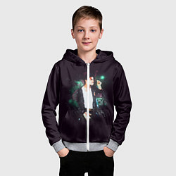Толстовка на молнии детская Michael Jackson, цвет: 3D-меланж — фото 2