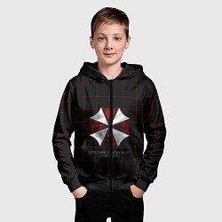 Толстовка на молнии детская Umbrella Corporation - 2, цвет: 3D-черный — фото 2