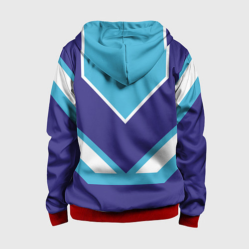 Детская толстовка на молнии Сладкая Юля / 3D-Красный – фото 2