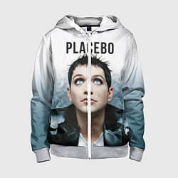 Толстовка на молнии детская Placebo: Brian Molko, цвет: 3D-меланж