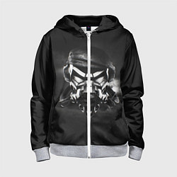 Толстовка на молнии детская Pirate Station: Dark Side, цвет: 3D-меланж