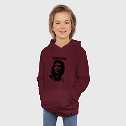 Толстовка детская хлопковая Che Guevara, цвет: меланж-бордовый — фото 2