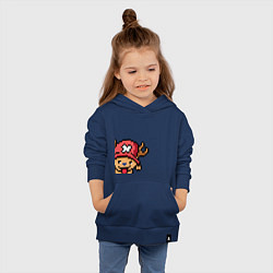 Толстовка детская хлопковая Chopper: 8 bit, цвет: тёмно-синий — фото 2