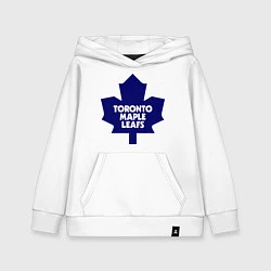 Толстовка детская хлопковая Toronto Maple Leafs, цвет: белый