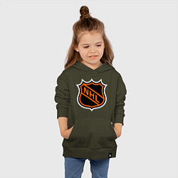 Толстовка детская хлопковая NHL, цвет: хаки — фото 2
