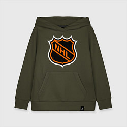 Толстовка детская хлопковая NHL, цвет: хаки