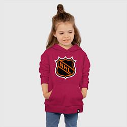 Толстовка детская хлопковая NHL, цвет: маджента — фото 2