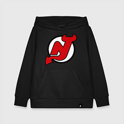 Толстовка детская хлопковая New Jersey Devils, цвет: черный