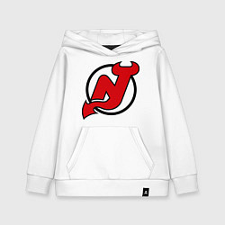 Толстовка детская хлопковая New Jersey Devils, цвет: белый