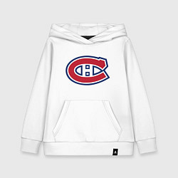 Толстовка детская хлопковая Montreal Canadiens, цвет: белый