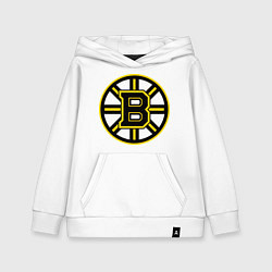 Толстовка детская хлопковая Boston Bruins, цвет: белый