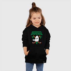 Толстовка детская хлопковая Anaheim Mighty Ducks, цвет: черный — фото 2